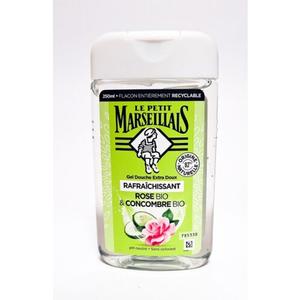 Органический гель для душа «Роза и огурец», изысканный аромат, 250 мл Le Petit Marseillais