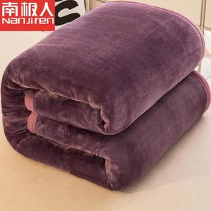 Antarctic Простыня 200х230 см из зимнего велюра, двусторонний флис, цвет Deep Purple