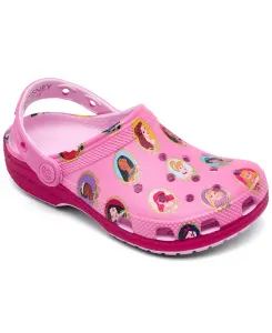 Детские классические кроксы Disney Princess от Finish Line Crocs, коричневый/бежевый