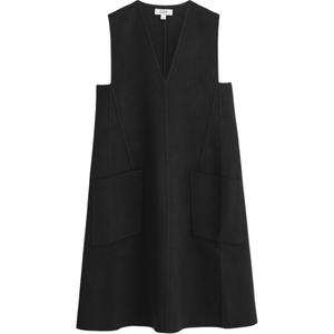 COS Женское черное платье без рукавов