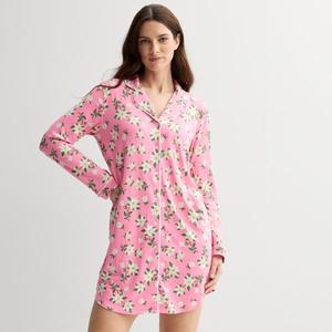 Женская уютная пижамная сорочка Draper James, цвет prism pink magnolia