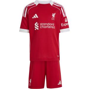 Детский набор Liverpool FC 25/26 домашняя мини-форма Adidas, красный