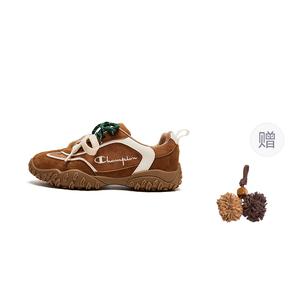 Champion Kids Синтетические кожаные нескользящие низкие кроссовки Rebound для детей Yellow Brown