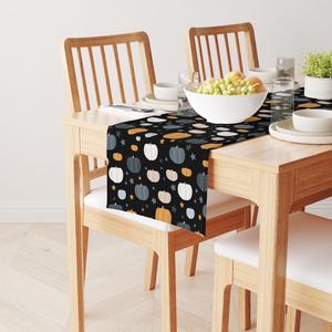 Настольная дорожка, 100 % хлопок, 16x108 дюймов, тыква и звезды для Хэллоуина.