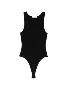 Боди с вырезом "лодочка" Entire Studios, черный
