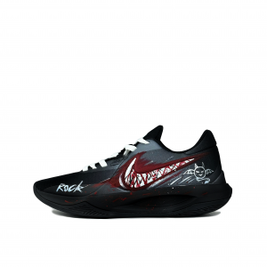 Nike Precision 6 Demon Graffiti Cushioning, Wear Resistant Low top Basketball Shoes Men's Black
