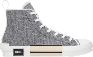 Кроссовки Dior B23 High Dior Oblique - Ruthenium, серый