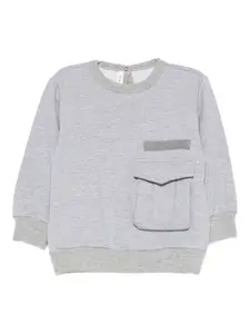 Детский свитер с карманом Zhoe & Tobiah, серый