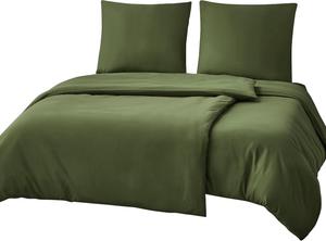 Комплект постельного белья RUIKASI, 4 предмета, 135х200/80x80, оливково-зеленый