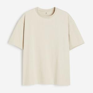 Футболка H&M Loose Fit, светло-бежевый
