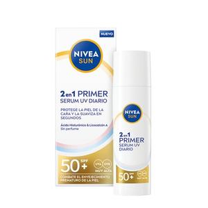 Солнцезащитная сыворотка-праймер 2 в 1 Spf50+ 30 мл Nivea