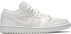 Кроссовки Wmns Air Jordan 1 Low Breathe Triple White, белый