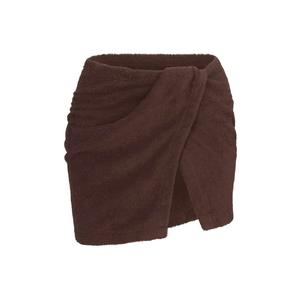 Накидка SKIMS Terry Cover Ups Wrap, темно-коричневый