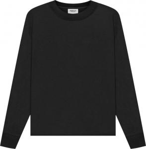 Лонгслив Fear of God Essentials Long-Sleeve Tee 'Stretch Limo', черный