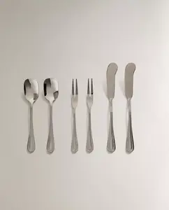 Набор столовых приборов Zara Home Steel Dessert Cutlery Setе, 6 штук, серебристый