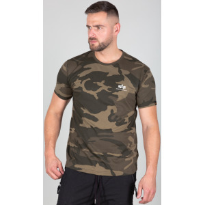 Футболка Alpha Industries Backprint Camo, камуфляжная