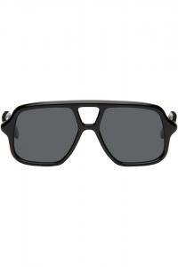 Авиатор узкие солнцезащитные очки Loewe, черный