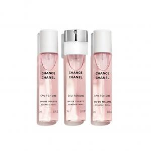 Набор сменных флаконов туалетной воды Chanel Chance Eau Tendre, 3x20 мл