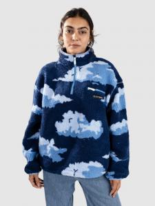 Флисовый пуловер Blue Tomato Scenic Landscape Halfzip Half-Zip Fleece Pullover, blue clouds