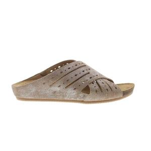 Женские сандалии Gala Slip On Slides - широкие, натурального цвета Comfortiva, Natural