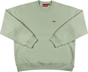 Толстовка Supreme Small Box Crewneck 'Mint', зеленый
