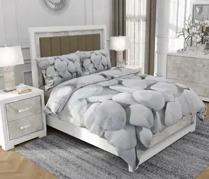 Постельное белье 140х200 см + 2х70х80 см, комплект из 3 предметов, 100% хлопок, сатин, молния, разноцветное - | So.0284 SOVIO