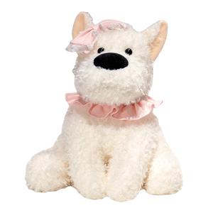 Плюшевая кукла щенка вест хайленд уайт терьера высота 30см/35см Fat Fat Dragon, розовый