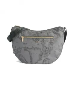 Большая мягкая сумка через плечо Highland Alviero Martini 1A Classe, серый