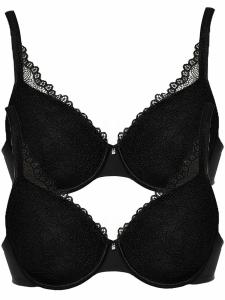 Бюстгальтер с косточками Viania 2er Pack Spacer Bügel BH Leni, черный