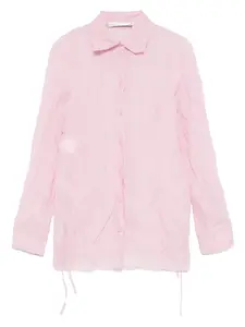 Рубашка с жатым эффектом Christopher Esber, розовый