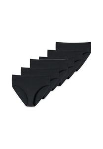 Трусики миди, набор из 6 базовых шт uncover by SCHIESSER, черный