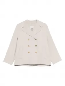 Двубортное пальто с карманами 'S Max Mara, серый