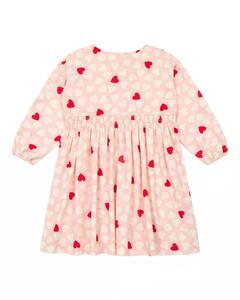 Детское бархатное платье Dona Mini в розовом Bonton