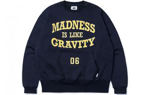 MADNESS Унисекс-худи синего цвета