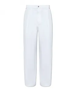 Джинсы с логотипом Moschino, белый