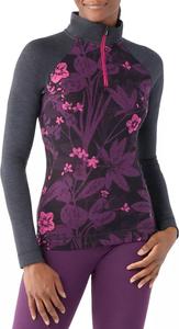 Женский термопуловер Smartwool из шерсти мериноса с молнией ¼, фиолетовый