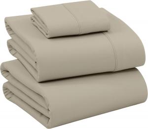 Комплект постельного белья Ruvanti, 3 предмета, 168х260/100х203/51х76 см, темно-серо-коричневый