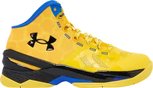 Кроссовки Under Armour Curry 2 Retro GS Double Bang, желтый