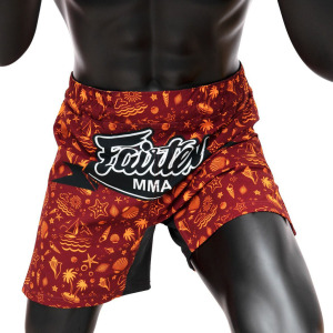 Шорты для MMA Fairtex AB14 Breeze, размер S, бордовый