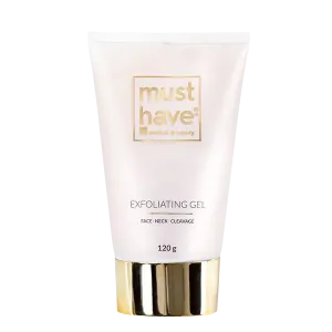 MustHave Gold Essence Отшелушивающий гель для лица, шеи и декольте с 24-каратным золотом, 120 г