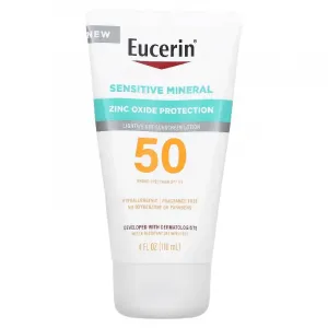 Солнцезащитный лосьон Eucerin Sensitive Mineral SPF 50, 118 мл
