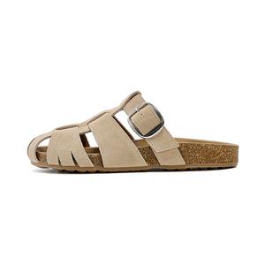 Женские сандалии с закрытым носком, устойчивые к истиранию и запаху, цвета экрю JOSINY, Ecru (Heel Height 2.5Cm)