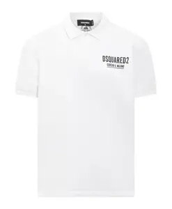 Рубашка-Поло с коротким рукавом Dsquared2, белый