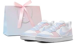 Детские скейтерские кроссовки Court Borough для младших школьников Nike, синий/розовый