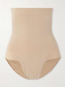 Бесшовные скульптурные трусы со средней линией талии - глина Skims, бежевый