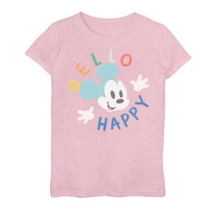 Футболка «Hello Happy» для девочек 7–16 лет с Микки Маусом Licensed Character