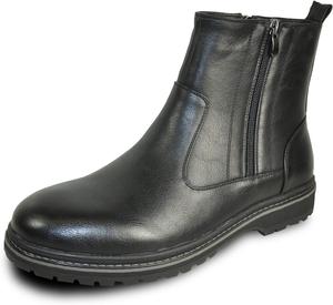 Bravo! Браво! Мужские водонепроницаемые зимние сапоги MARK с мехом, двойной молнией, двойной вставкой-гобером или на липучке, черные и коричневые, размеры 7-13