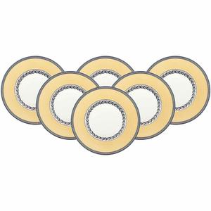 Набор тарелок Villeroy & Boch Audun, 6 предметов, 17,8 см, желтый/черный