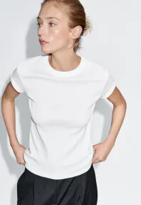 Базовая футболка с коротким рукавом Massimo Dutti, White