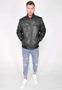 Кожаная куртка JCC "3102166", черный